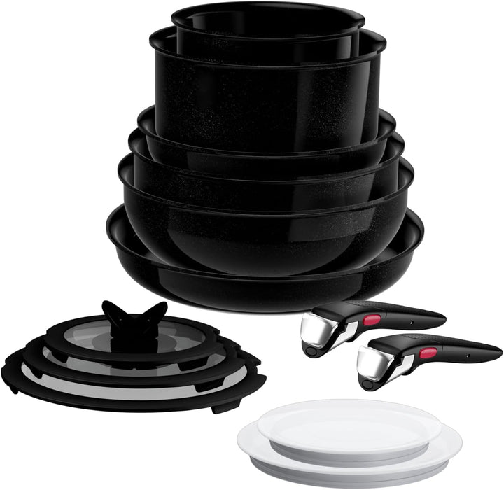 Tefal Ingenio Explore On 13-tlg. Kochgeschirr-Set, keramische Fusion Core Antihaftversiegelung, plat