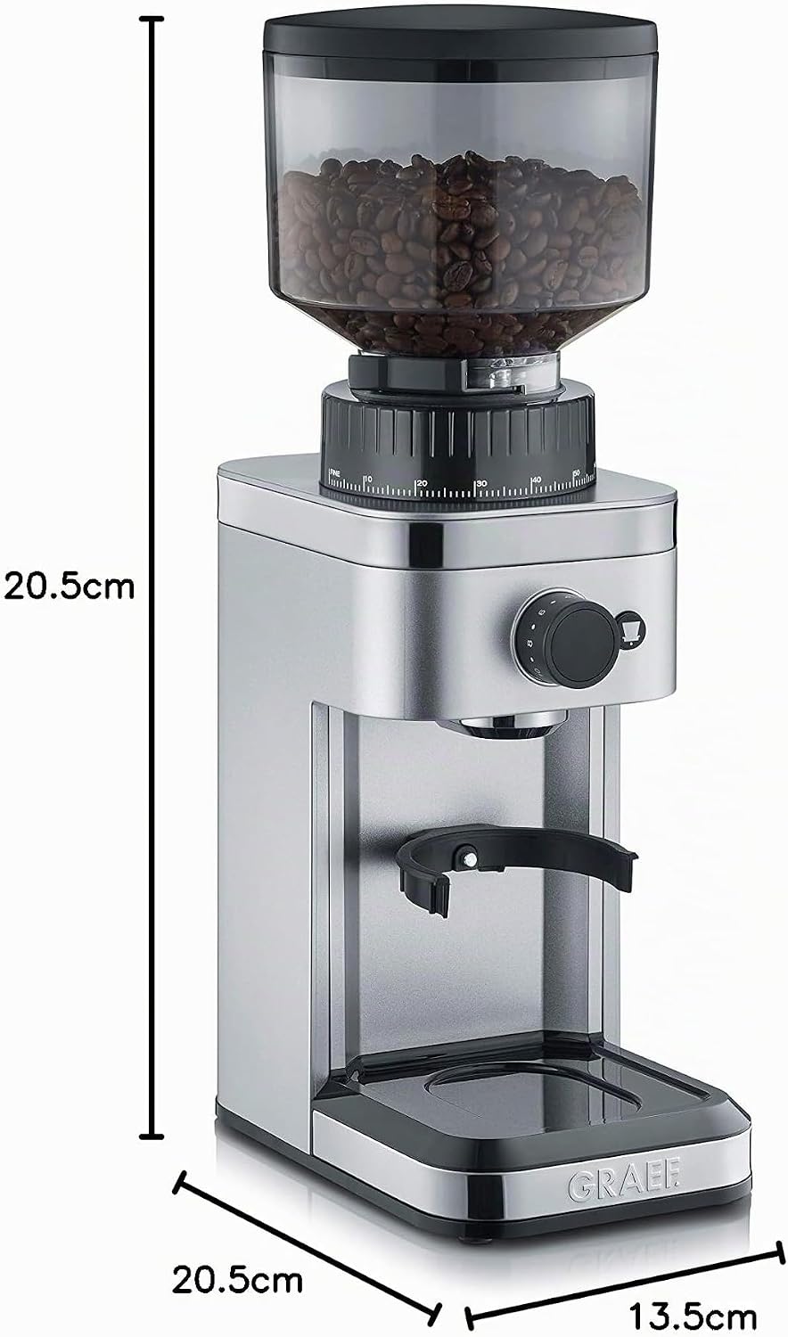 GRAEF Kaffeemühle, silber
