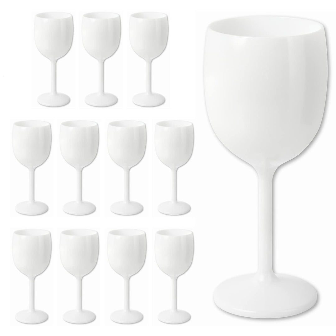 Schramm® Mehrweg Weingläser in weiss wählbar 6, 12, 24 oder 48 Stück Champagner Glas Sektflöten Sekt