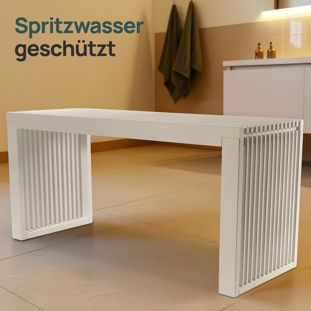 Bambus Sitzbank Flur - Sitzbank Esszimmer - Holzbank Flur - Esszimmerbank | BAM BOO BOX Garderobenba