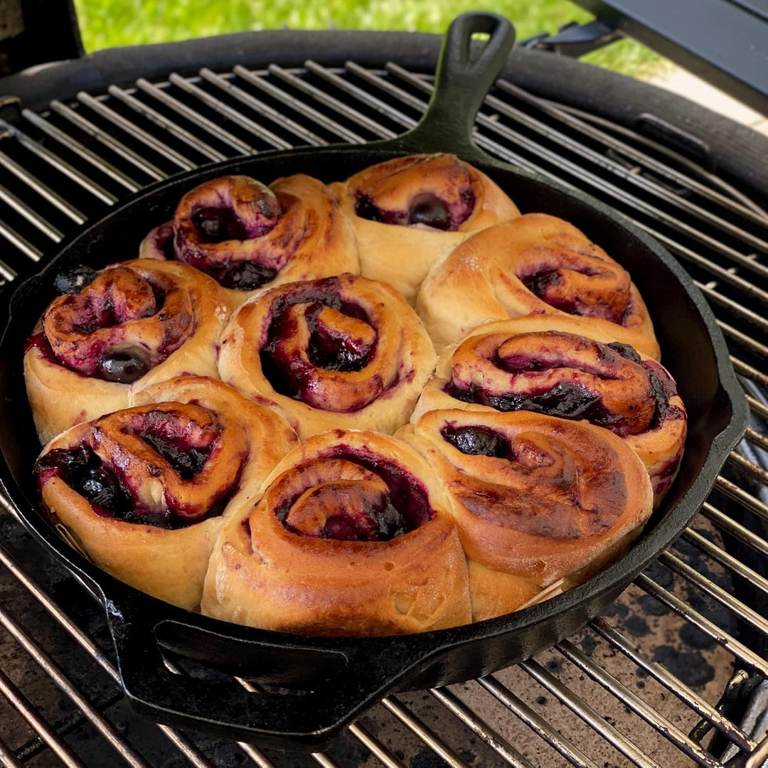 BBQ-Toro Gusseisen Grillpfanne mit Glasdeckel (Ø 30 cm) | Gusseisenpfanne, Grillbratpfanne, Bratpfan