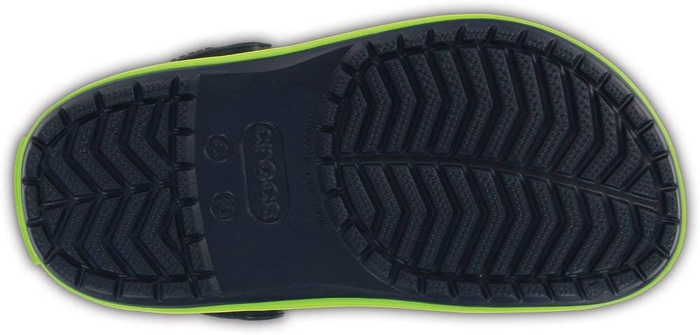 Crocs Unisex Kinder Crocband Clog KidsClogs 20/21 EU Navy Volt Green, 20/21 EU Navy Volt Green