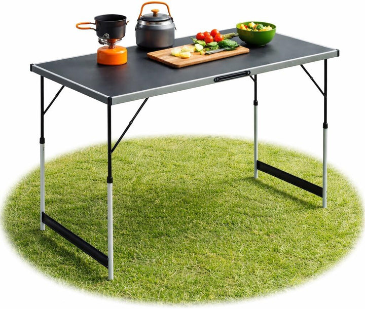 Stabiler Multifunktionstisch 100x60 cm höhenverstellbar klappbar – Campingtisch, Tapeziertisch, Klap