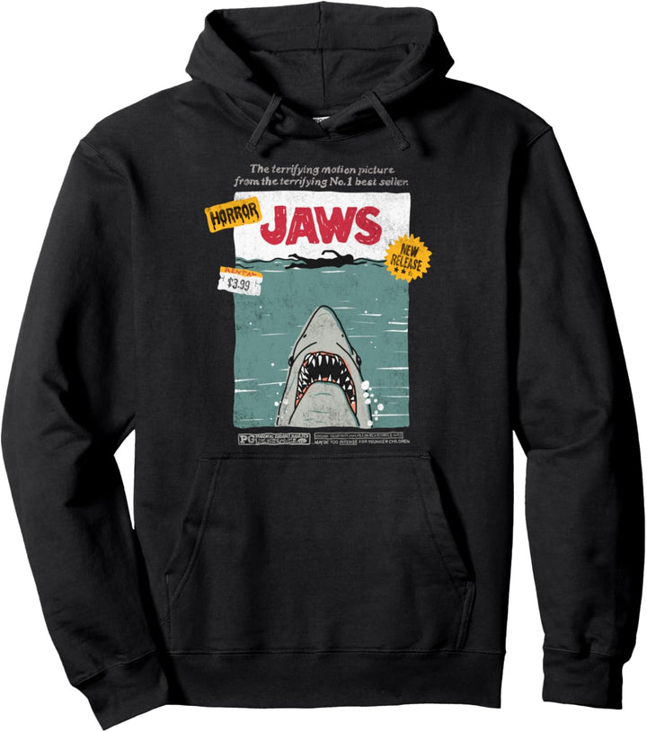Jaws Retro VHS Cover Pullover Hoodie