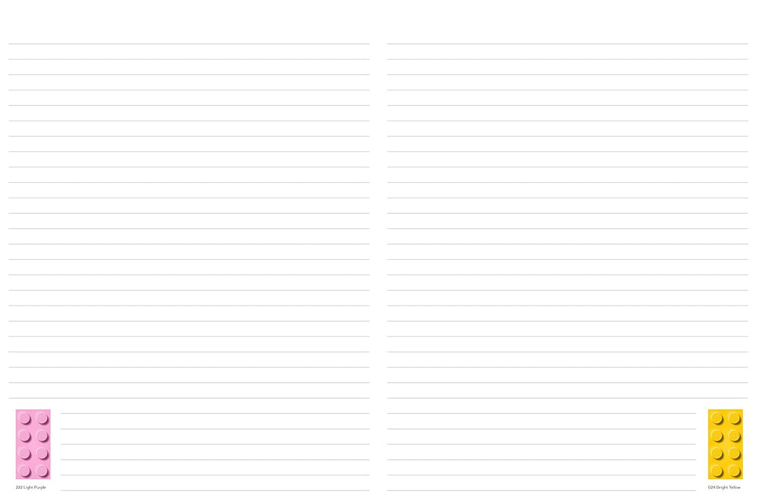 LEGO Brick Notebook: Blank Journal for LEGO® Lovers, Notebook of LEGO® Pieces to Organize Your Thoug