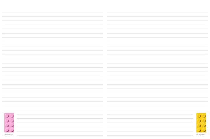 LEGO Brick Notebook: Blank Journal for LEGO® Lovers, Notebook of LEGO® Pieces to Organize Your Thoug