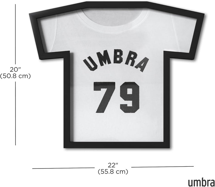 Umbra T-Frame Trikotrahmen – Bilderrahmen für T-Shirts und Trikots für Kinder- und kleine Erwachsene