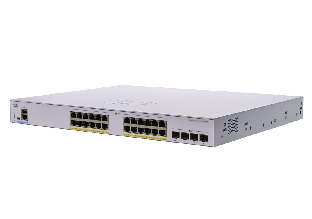 Cisco Business CBS350-24FP-4X Managed Switch | 24 GE-Ports | Full PoE | 4 x 10G-SFP+ | Begrenzter Le