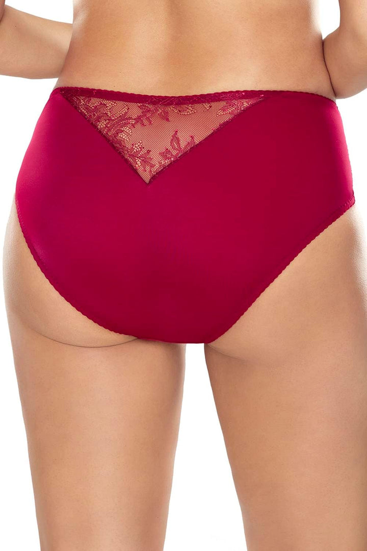 VIVISENCE Dame Soft-BH Spitze Klassisch Geblümt Sinnlich Nicht Gepolsterte Cups 1059 S Weinrot, S We