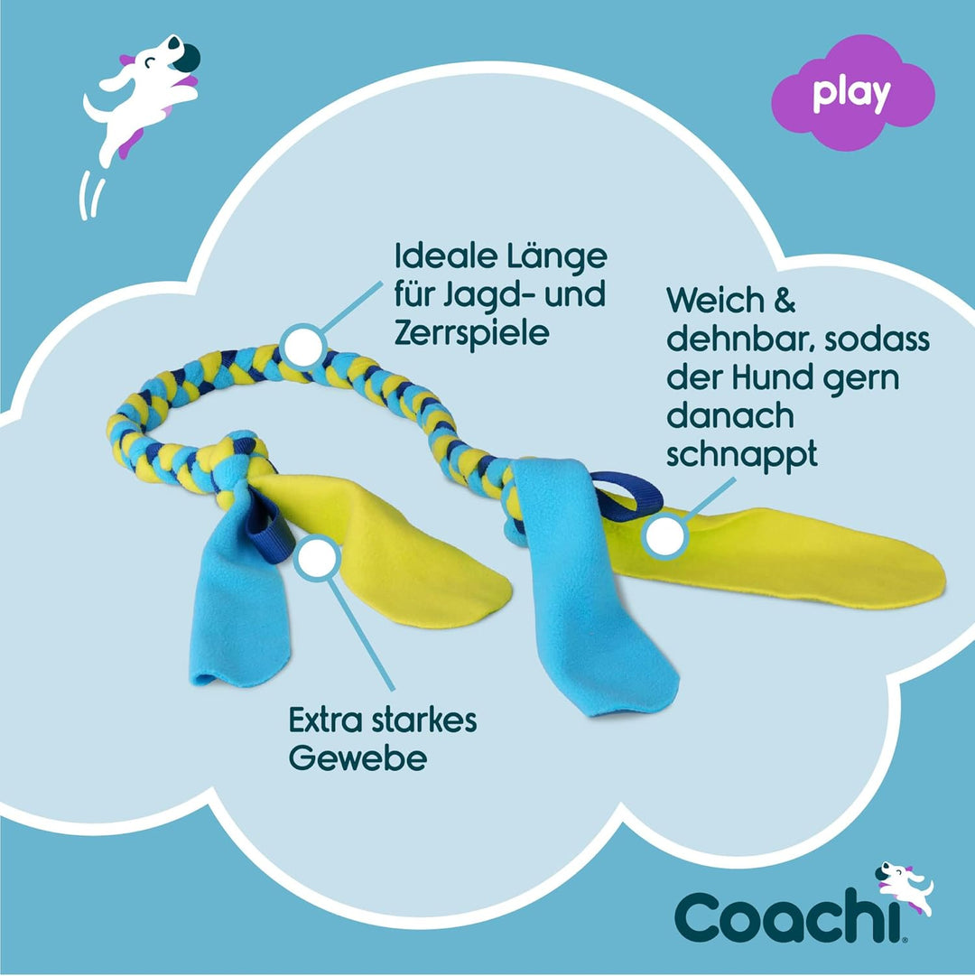 Coachi Tuggi Tug für Hunde, perfekt für Zerrspiele, robust & angenehm, lustiges Belohnungstraining,