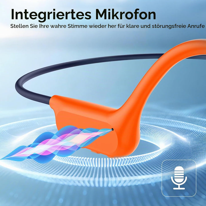esonstyle Kopfhörer Schwimmen Bluetooth 6.0 - IP68 wasserdichte, Knochenschall Kopfhörer mit 8GB Spe