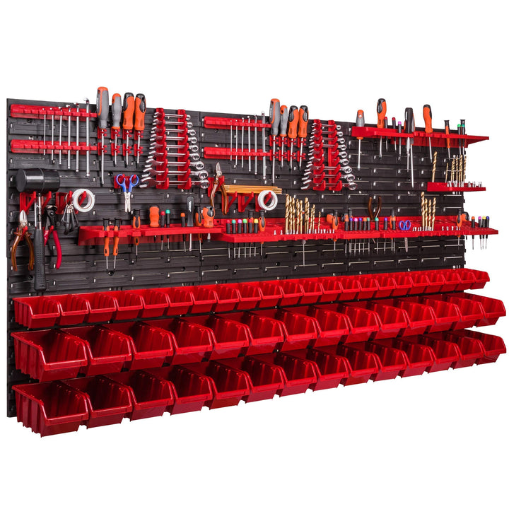 Werkzeugwand 1728 x 780 mm Stapelboxen Werkzeughalter Wandplatte Halterungsschienen Garage Lager Wer