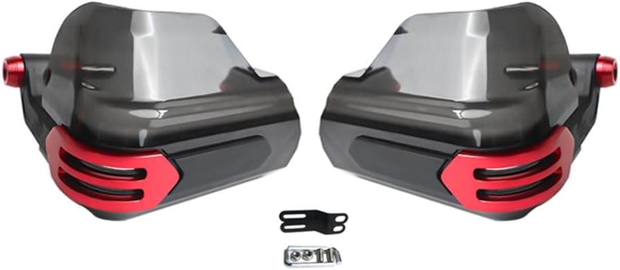 Handprotektoren Motorrad Handschutz Dirtbikes Handguards 22mm(Rot) | Metal, Rot