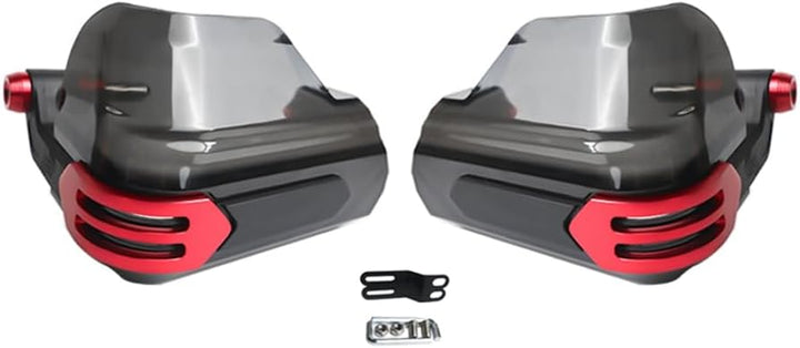 Handprotektoren Motorrad Handschutz Dirtbikes Handguards 22mm(Rot) | Metal, Rot