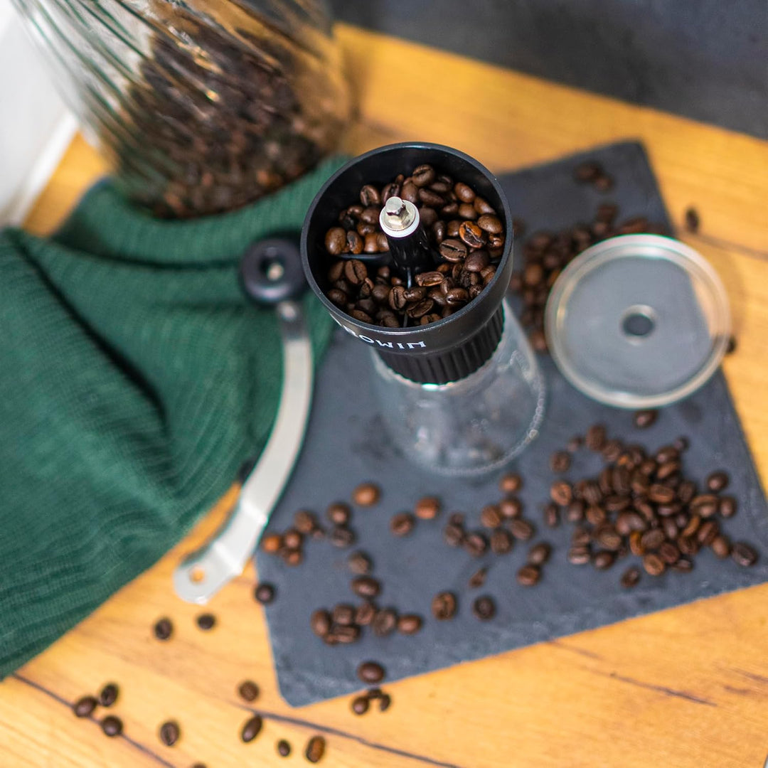 BROWIN® Manuelle Kaffeemühle mit Keramikmahlwerk 320500 | Handkaffeemühle mit Einstellbaren | Handmü