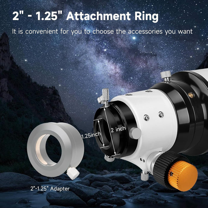 Svbony SV503 ED Teleskop, 102F7 Achromatischer Refraktor, Extra Low Dispersion, Teleskop OTA für Ast