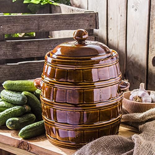 Sauerkrauttopf Keramikfass Einlegetopf Gurkentopf Tontopf Steinguttopf Gärtopf Keramiktopf Steingut