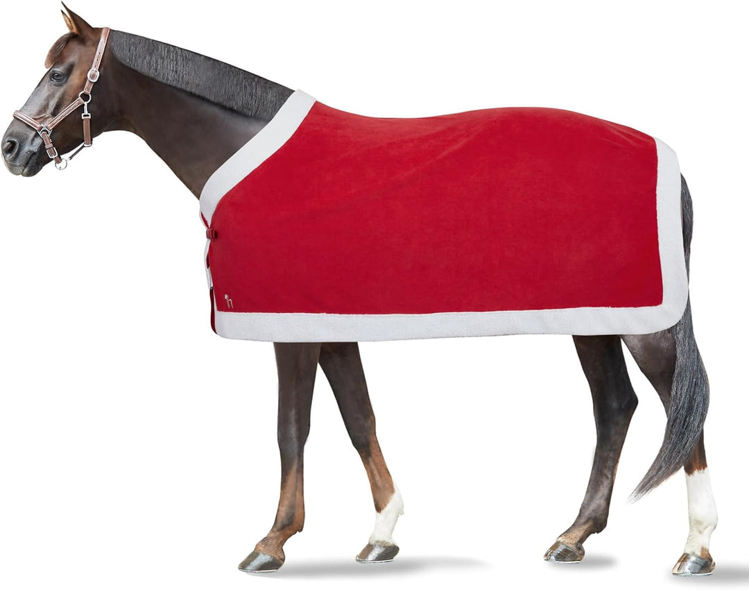 Horze Weihnachtsdecke, Rot, 130 69 in Rot/Ausflug, einfarbig (Getaway Solids), 69 in Rot/Ausflug, ei