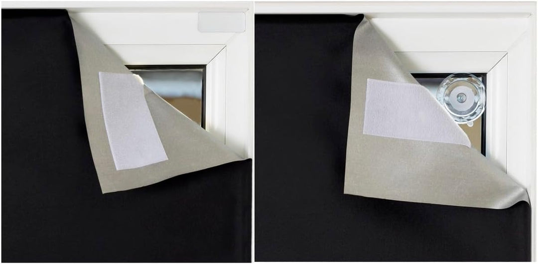 easynight Tragbare Verdunklungsfolie für Fenster, für Reisen 2.3m x 1.45m Schwarz B145 x H230 cm, Sc