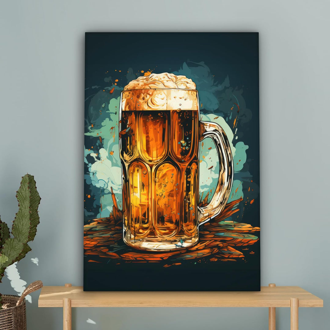 MuchoWow© Leinwand 60x90 cm Deko Schlafzimmer Aesthetic Leinwandbilder Wohnzimmer Gemälde Foto Gesch