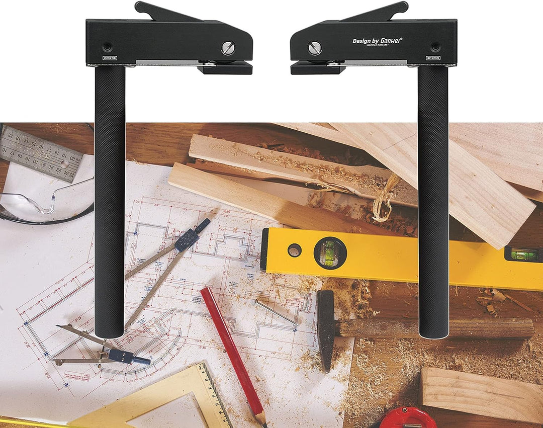 2 Stück extra grosse MFT-Halteklemmen, Desktop-Schnellhalteklemme, verstellbare, schnelle, feste Kle