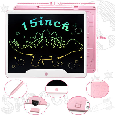 Richgv 15 Zoll LCD Writing Tablet mit Anti-Clearance Funktion und Stift, Digital Ewriter Grafiktable