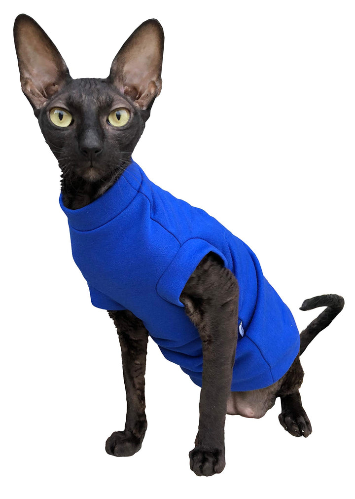 Katzen Kleidung Warm Turtleneck Maxi Winter in Blau (XS) In Blau XS, In Blau XS