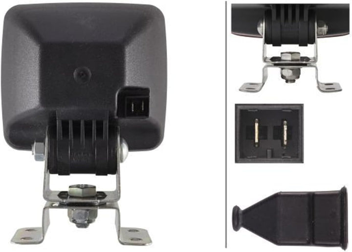 HELLA - Halogen-Arbeitsscheinwerfer - Ultra Beam - 12V - Anbau/Schraubanschluss - 4-Punkt Befestigun
