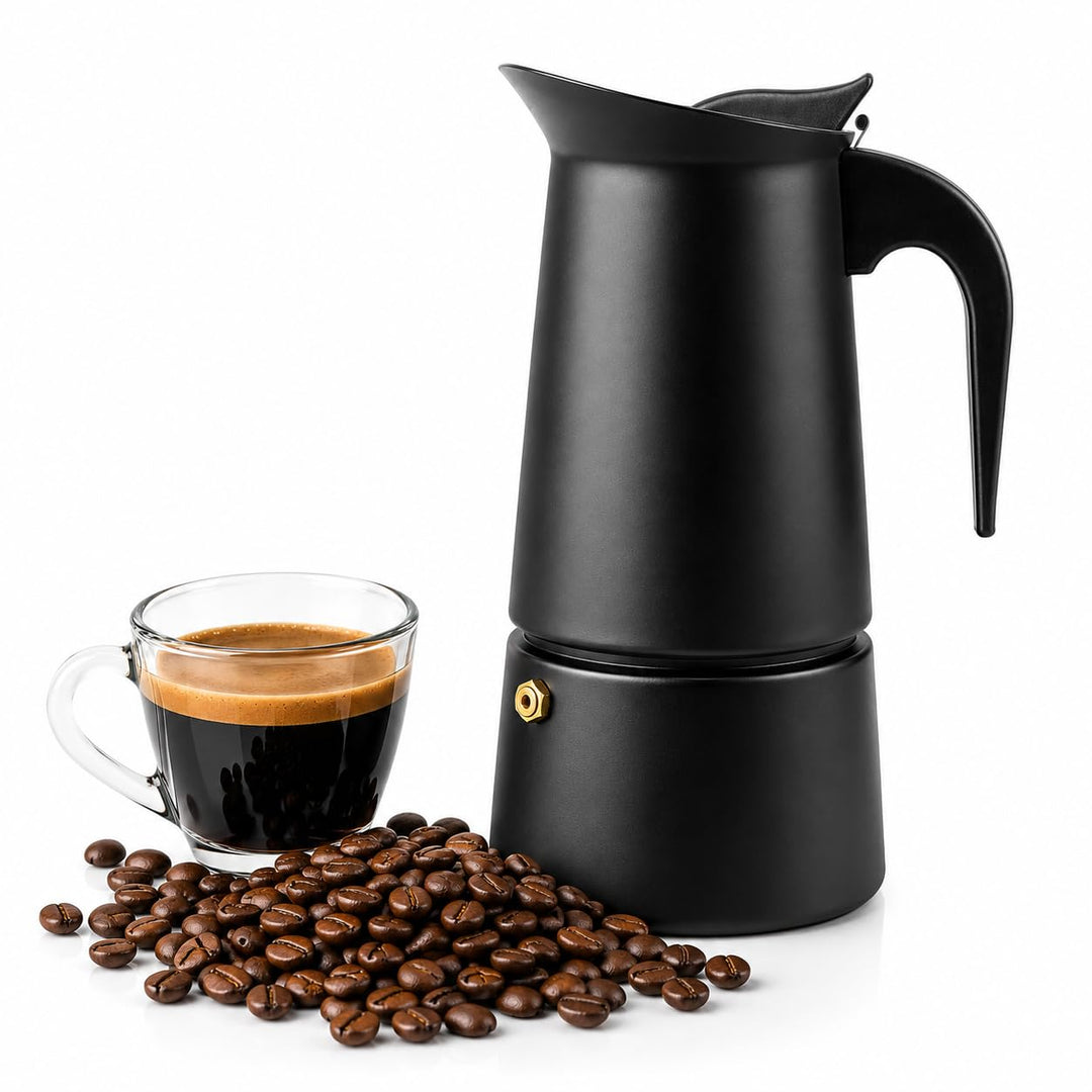 ROYAL SWISS® Premium Espressokocher - 9 Tassen – Espressokocher Induktion | Italienischer Kaffeekoch