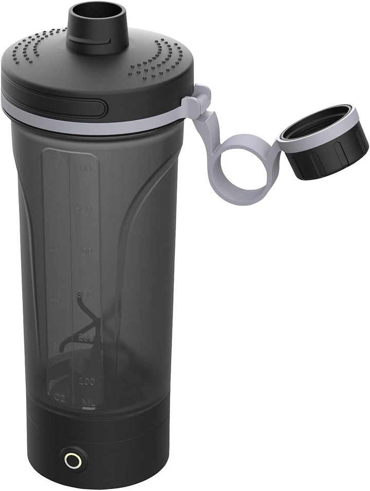 PEARL sports Eiweiss Mixer: 2er-Set Akku-Protein- und Milchshaker, 600 ml, spülmaschinenfest (akkube