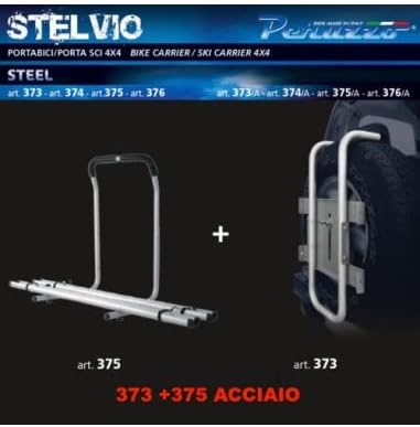 PERUZZO PE 375 Heckträger, Stelvio 4 x 4, 2 Fahrräder