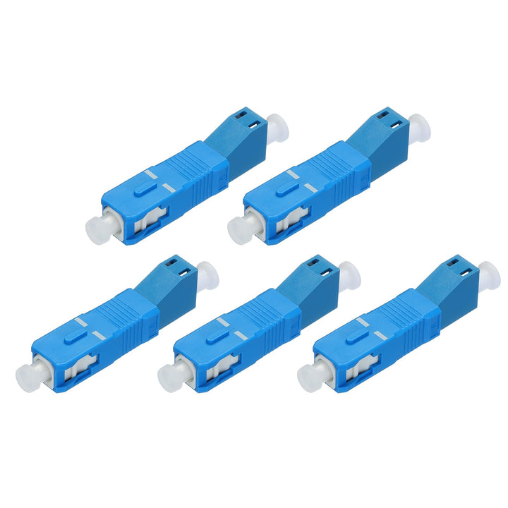 QUARKZMAN 5 Stück Glasfaser Adapter SC Stecker-LC Weiblich Einzeln Modus Einfacher Adapter LC-SC/UPC