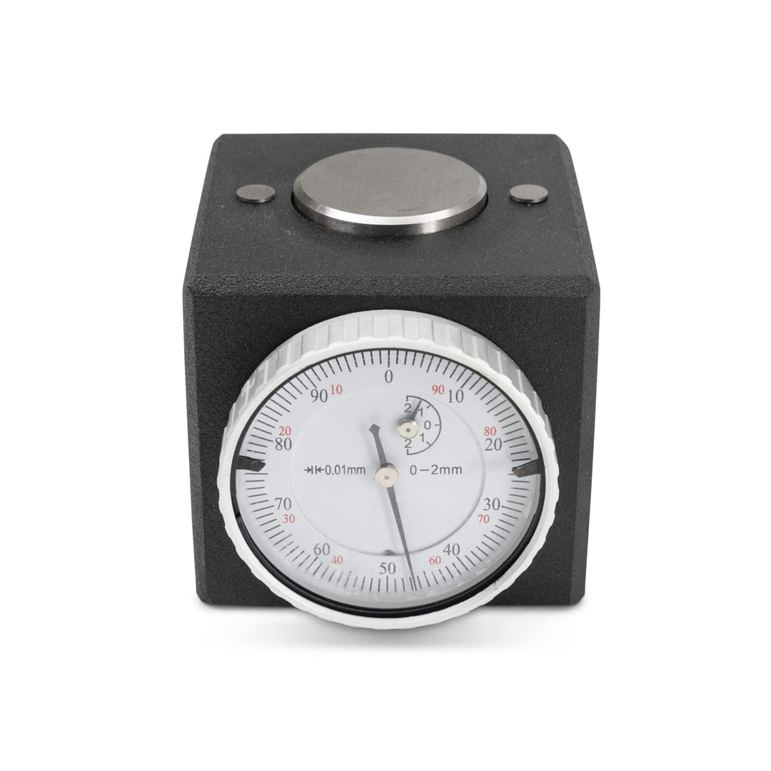 WIKISTORE Z-ACHSEN EINSTELLGERÄT 50 mm, Präzisionskomparator mit Werteskala 0,01 mm, Magnetfuss, Grö