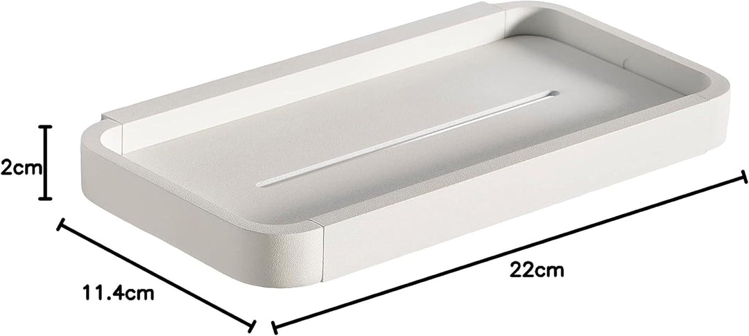 Zone Denmark Rim Duschregal, 22 x 11,4 x 2 cm, Weiss Weiss 22 x 11,4 x 2 cm, Weiss 22 x 11,4 x 2 cm