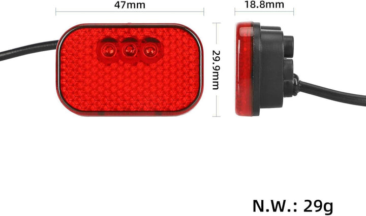 Heckkotflügel mit Rücklicht für Kukirin G2 ProDB Elektroroller, Heckkotflügelhalterung, Rollerzubehö