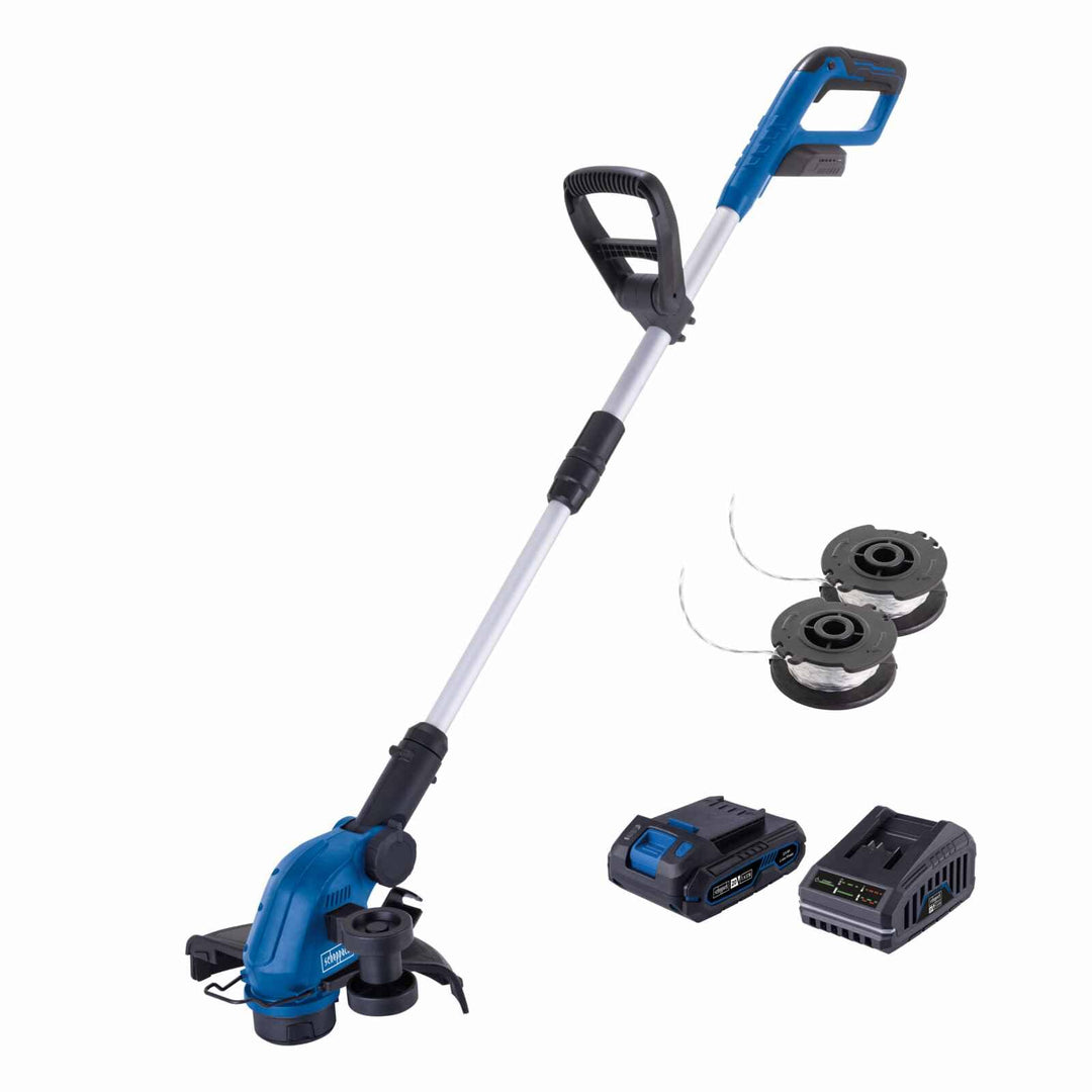 Scheppach Akku-Rasentrimmer C-LT300-X 20V Kantenschneider | Schnittbreite 300mm | Fadenlänge 3m | Hö