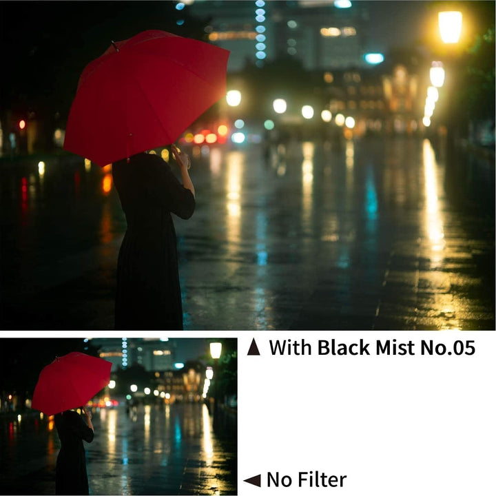 Kenko Weiche Effektfilter Black Mist No.05 62mm, Wie eine Szene aus einem Film, 517444 Black Mist N°