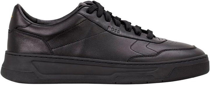 BOSS Herren Baltimore Tenn Sneakers aus Leder mit Gummisohle Grösse 39 EU Black5, 39 EU Black5