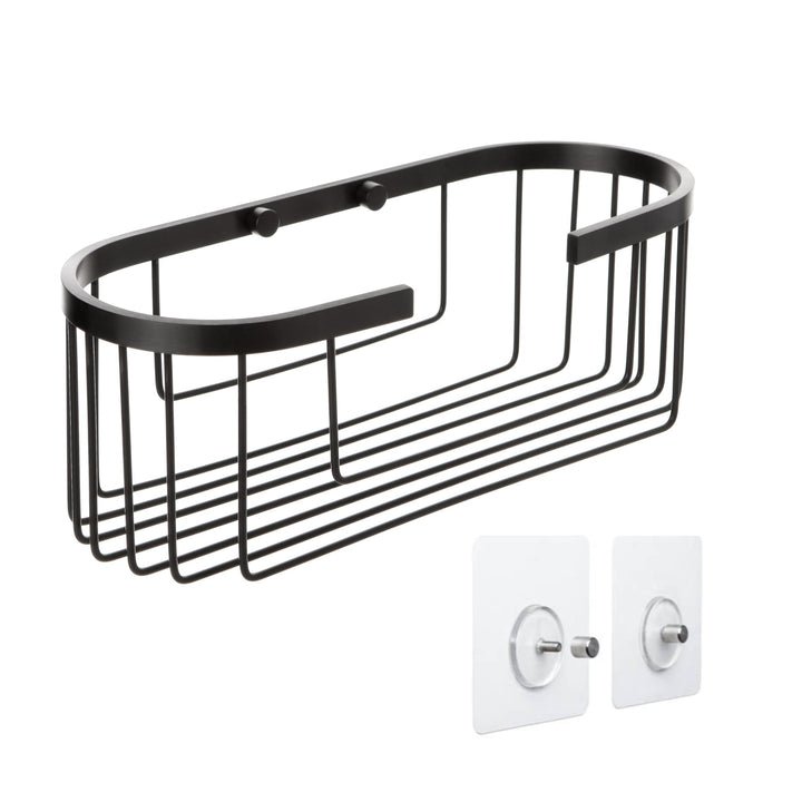 TATAY Duschkorb Ohne Bohren Oval | Mit Befestigungssystem (Quick Fix) | Belastbar bis 5 kg | 100% Ro