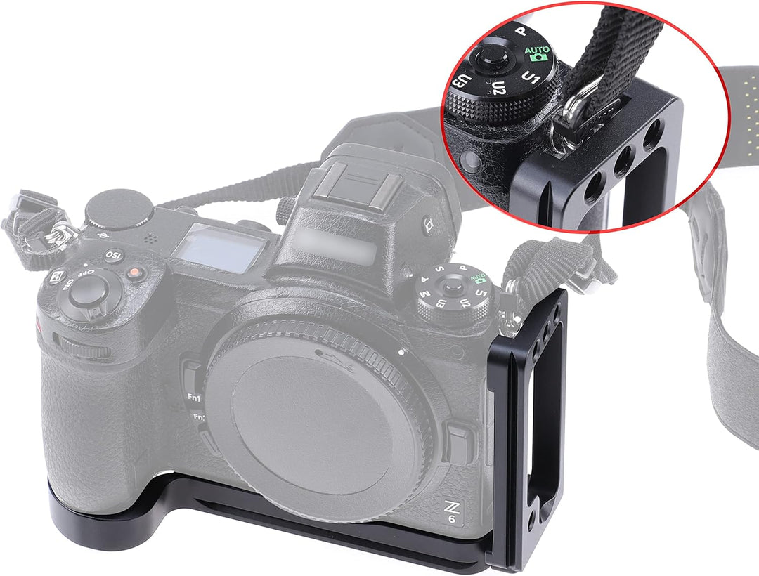 L Winkle für Nikon Z6 Z7, Hersmay Aluminium QR Schnellwechselplatte L Halterung Handgriff L Bracket