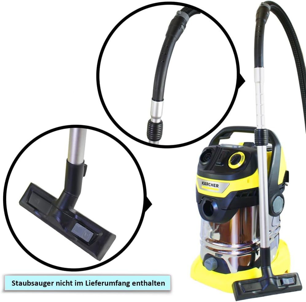 MisterVac Teleskop-Staubsaugerrohr kompatibel mit Kärcher WD 6 P Premium