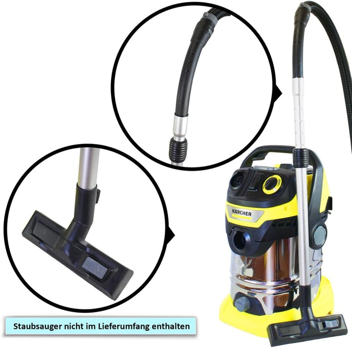 MisterVac Teleskop-Staubsaugerrohr kompatibel mit Kärcher WD 6 P Premium