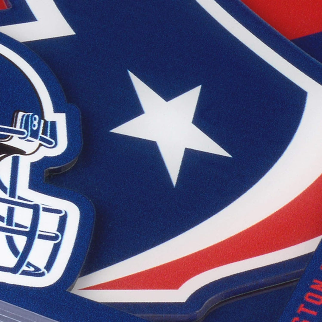 YouTheFan Logo-Serie Houston Texans Untersetzer aus der 3D, Teamfarben, Einheitsgrösse, Houston Texa