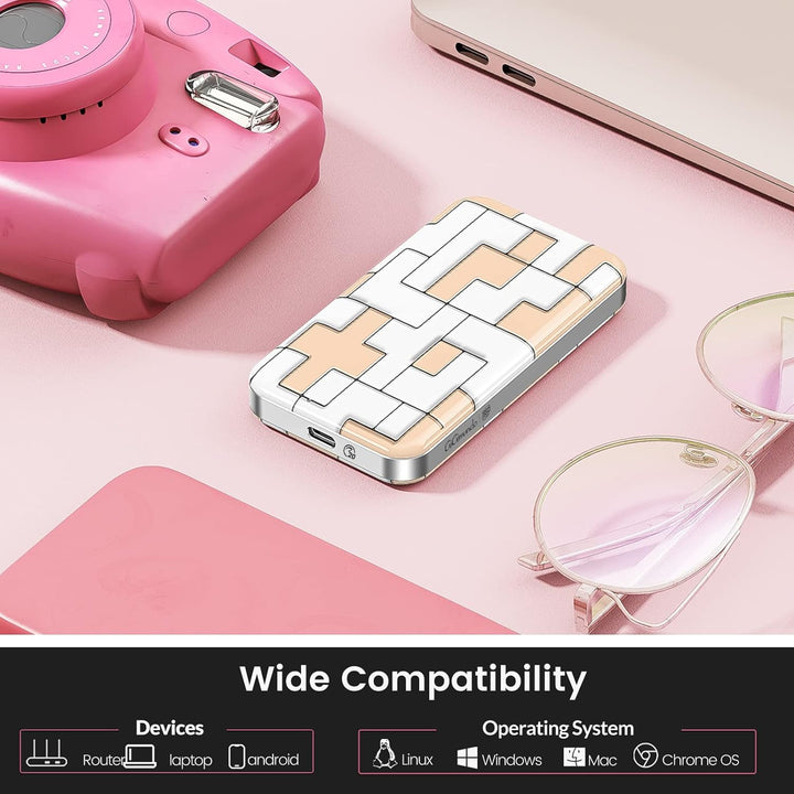 GiGimundo Portable SSD 512GB, USB3.2 Gen2×2 Extrene Portable SSD 20Gbps, Bis zu 2.000 MB/s USBC Exte