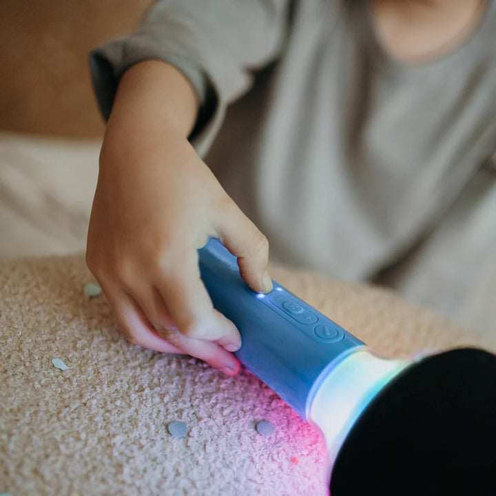 KIDYWOLF - Mikrofon Bluetooth mit Licht blau