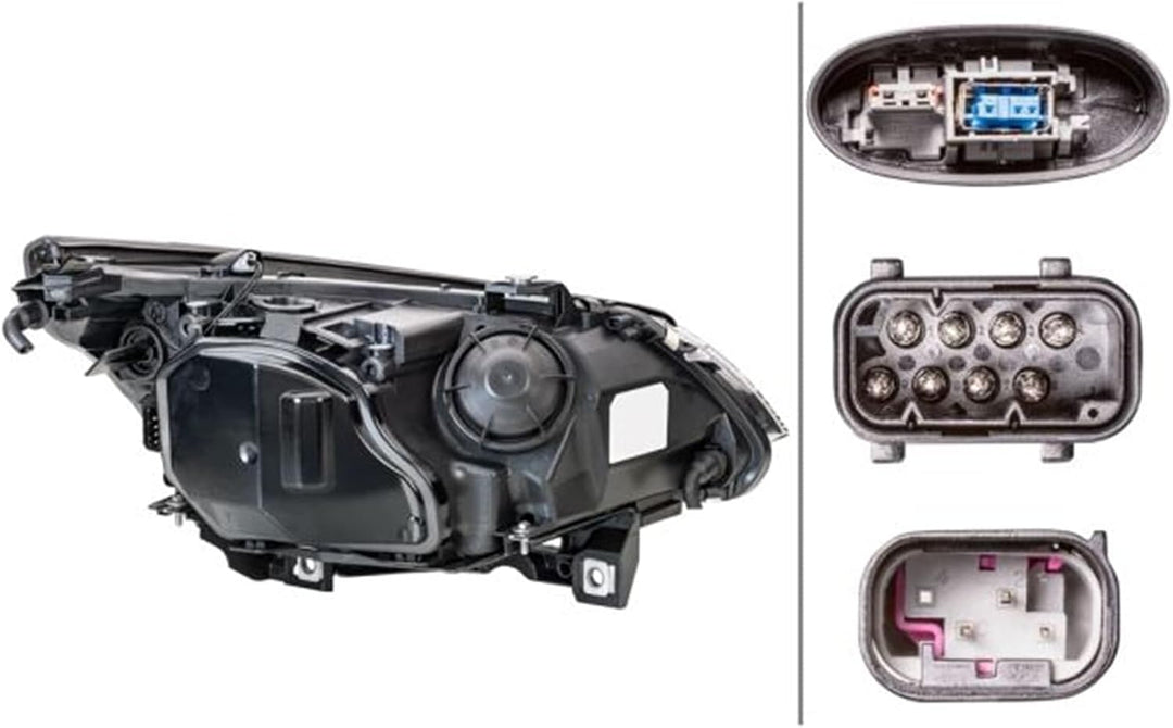 HELLA 1EL 163 079-001 Bi-Xenon/Halogen-Hauptscheinwerfer - links - für u.a. BMW 5 (E60) Links ohne K