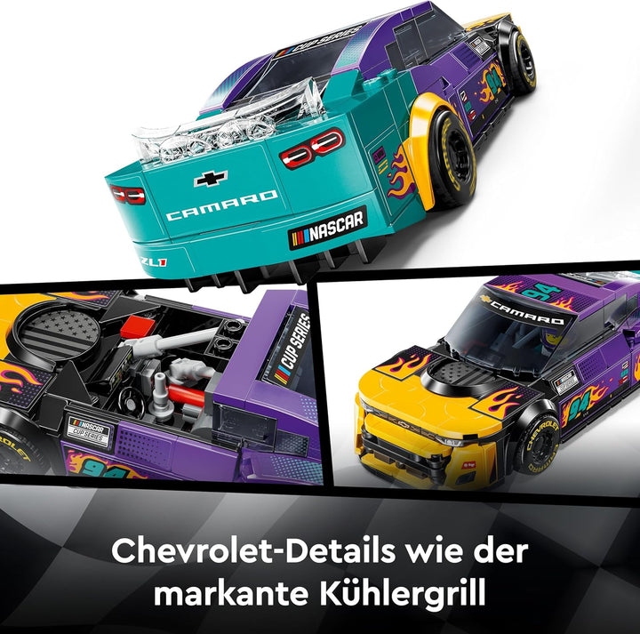 LEGO Speed Champions NASCAR Next Gen Chevrolet Camaro ZL1 Spielzeugauto; BAU- und Spielset mit Renna