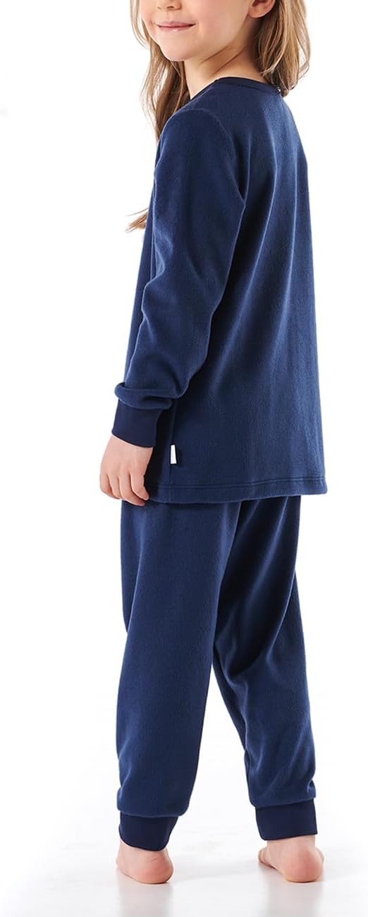 Schiesser Mädchen Schlafanzug Set Pyjama warme Qualitäten Frottee - Fleece - Interlock - Grösse 92 b