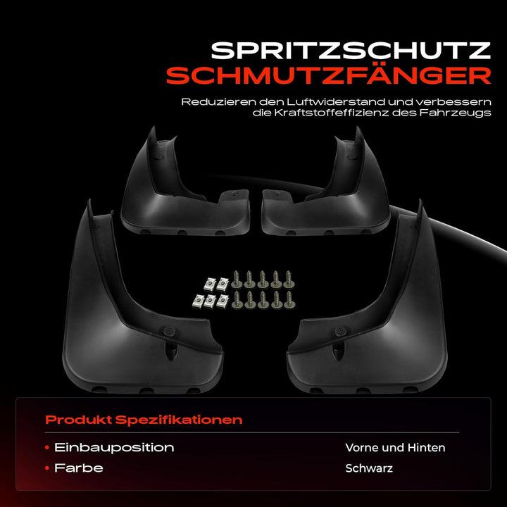Frankberg 4x Spritzschutz Schmutzfänger Kompatibel mit X3 E83 Alle Motoren SUV 2006-2011