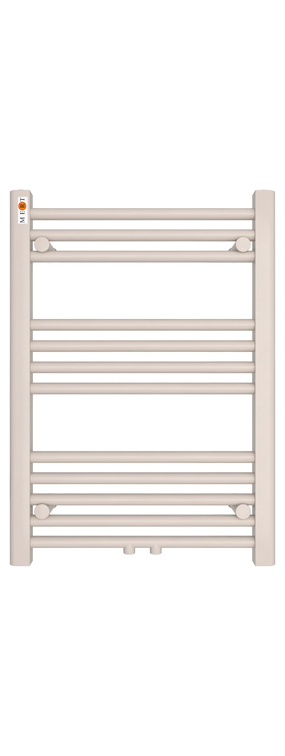 Badheizkörper Handtuchheizkörper mit Mittelanschluss weiss gerade 500x700 mm Stahl 50x70, Stahl 50x7